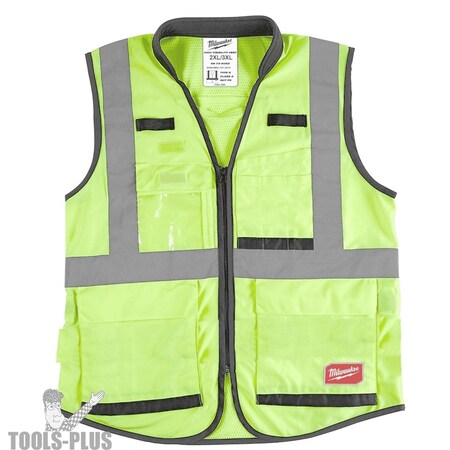 Milwaukee Tool Milwaukee® Hi-Vis Yellow Performance Safety Vest, Size XXL/XXXL 48-73-5043